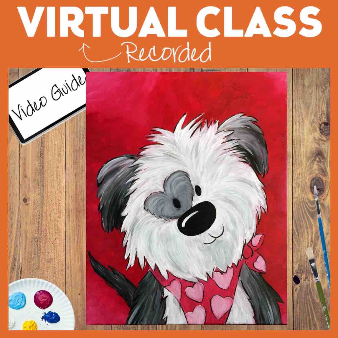 Check out our pre-recorded videos and paint kit options shipped to your door!